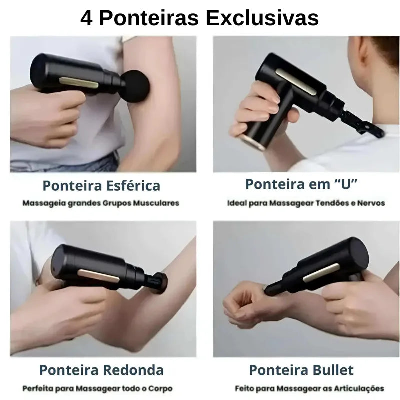 Pistola Massageadora Muscular de Alta Potência BodyRelax