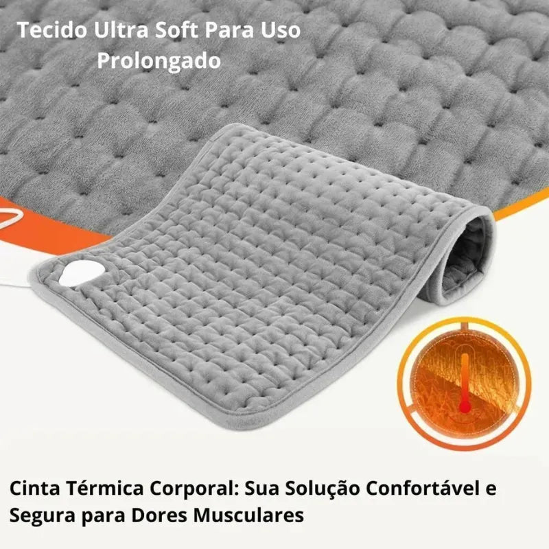 Cinta Térmica Recarregável com Aquecimento – Alívio de Dores Musculares e Lombares