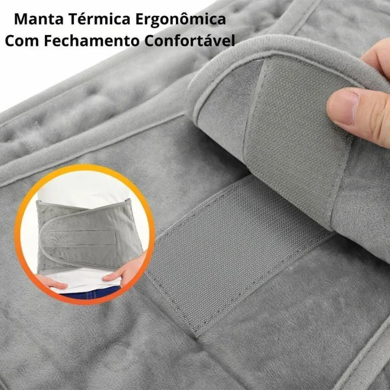 Cinta Térmica Recarregável com Aquecimento – Alívio de Dores Musculares e Lombares