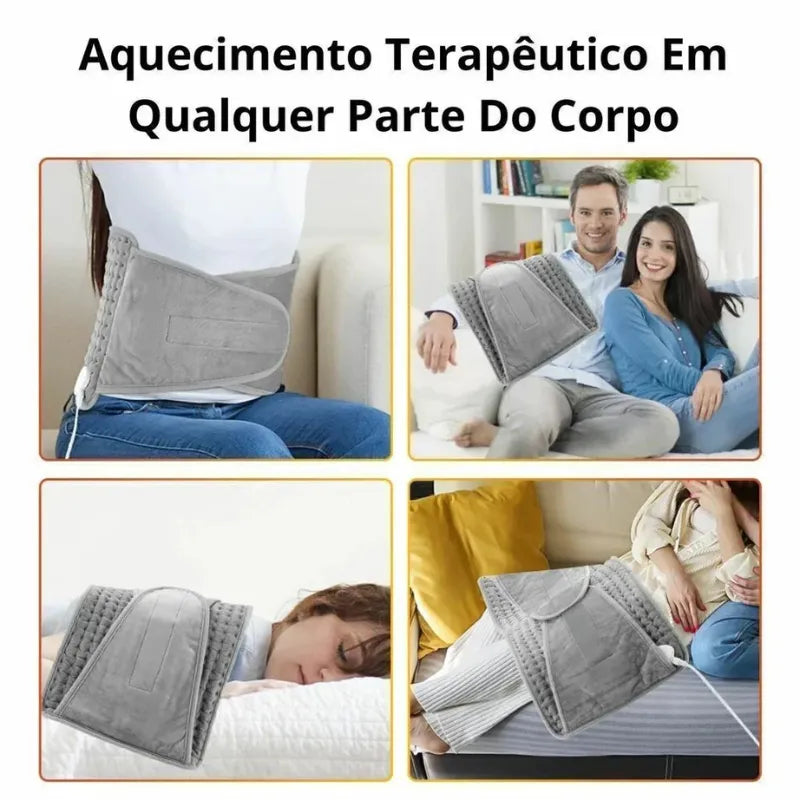 Cinta Térmica Recarregável com Aquecimento – Alívio de Dores Musculares e Lombares