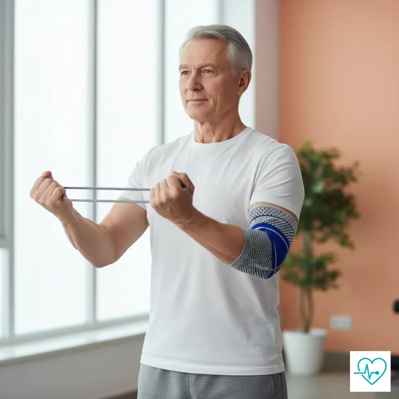 Cotoveleira de Compressão com Almofada de Silicone – Alívio da Dor e Epicondilite