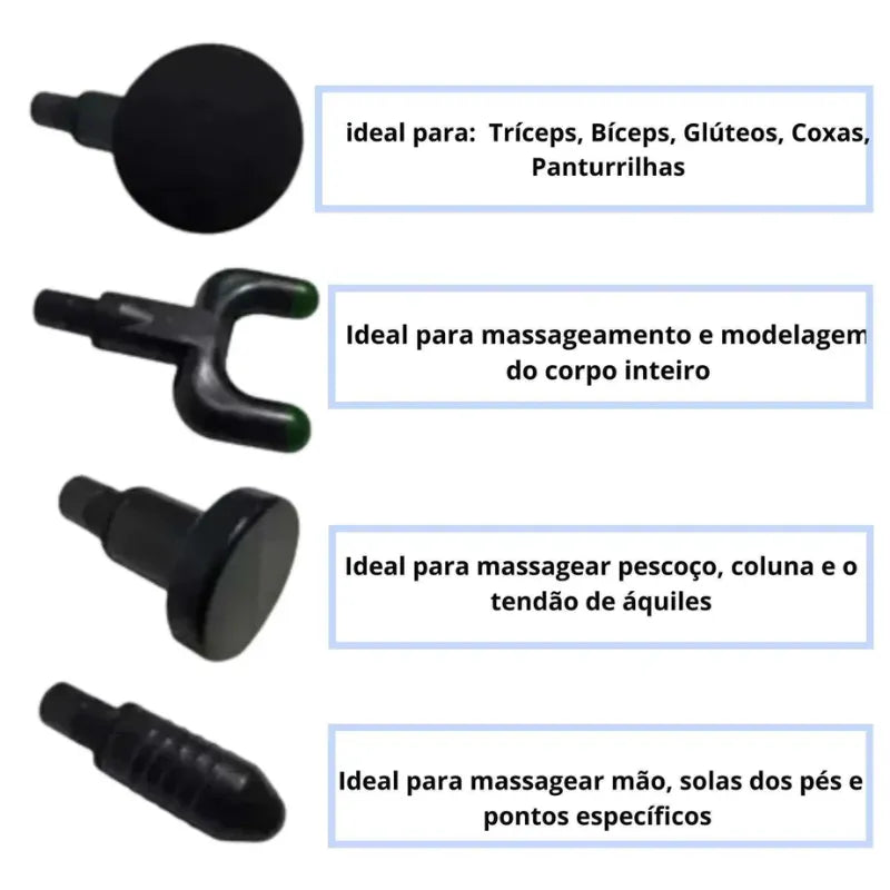Pistola Massageadora Muscular de Alta Potência BodyRelax