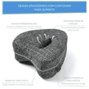 Travesseiro Ortopédico para Pernas e Joelhos com Espuma de Memória