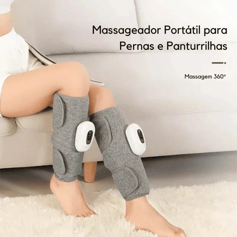 Massageador de Pernas e Panturrilhas com Aquecimento