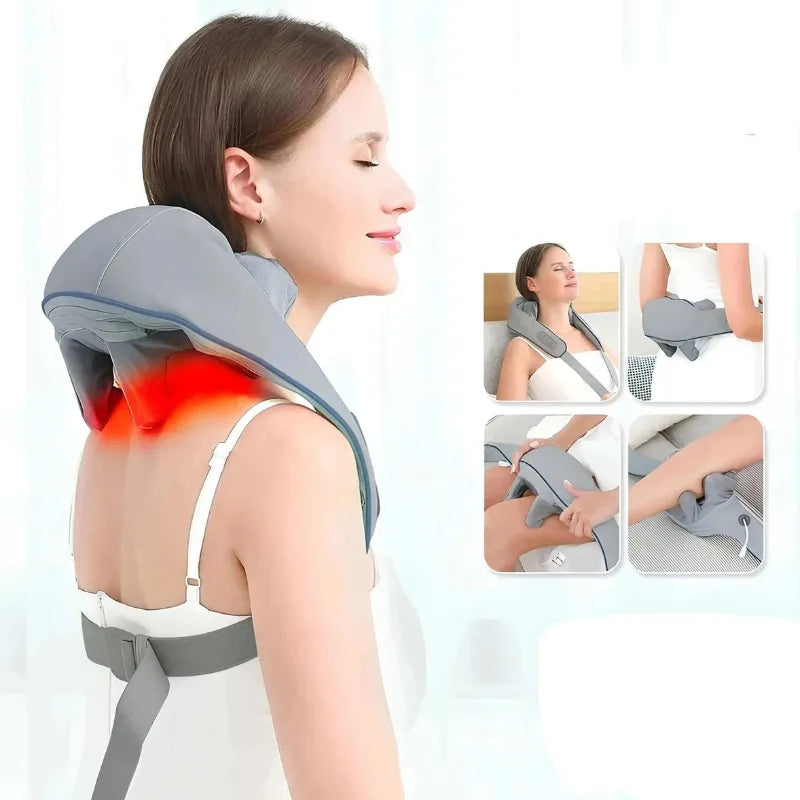 Massageador Elétrico Shiatsu para Pescoço e Ombros