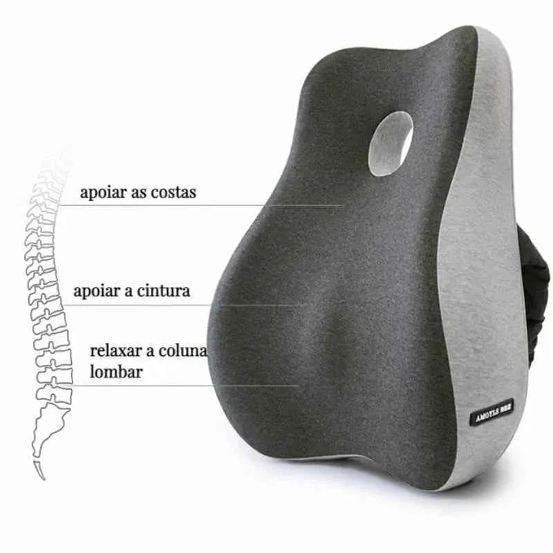 Encosto e Assento Ortopédico para Apoio Lombar