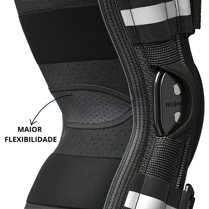 Joelheira Ortopédica de Compressão Articulada com Estabilizadores Laterais