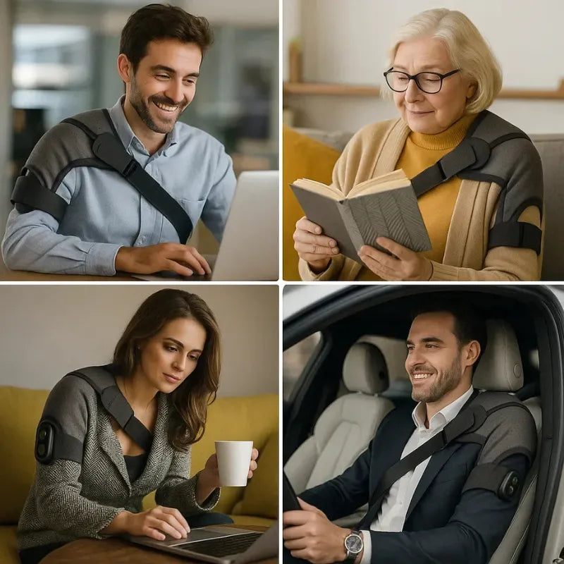 Massageador Elétrico de Ombro com Aquecimento Terapêutico