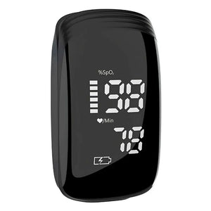 Oxímetro Digital de Dedo Recarregável – Monitor de Pulso e Oxigênio