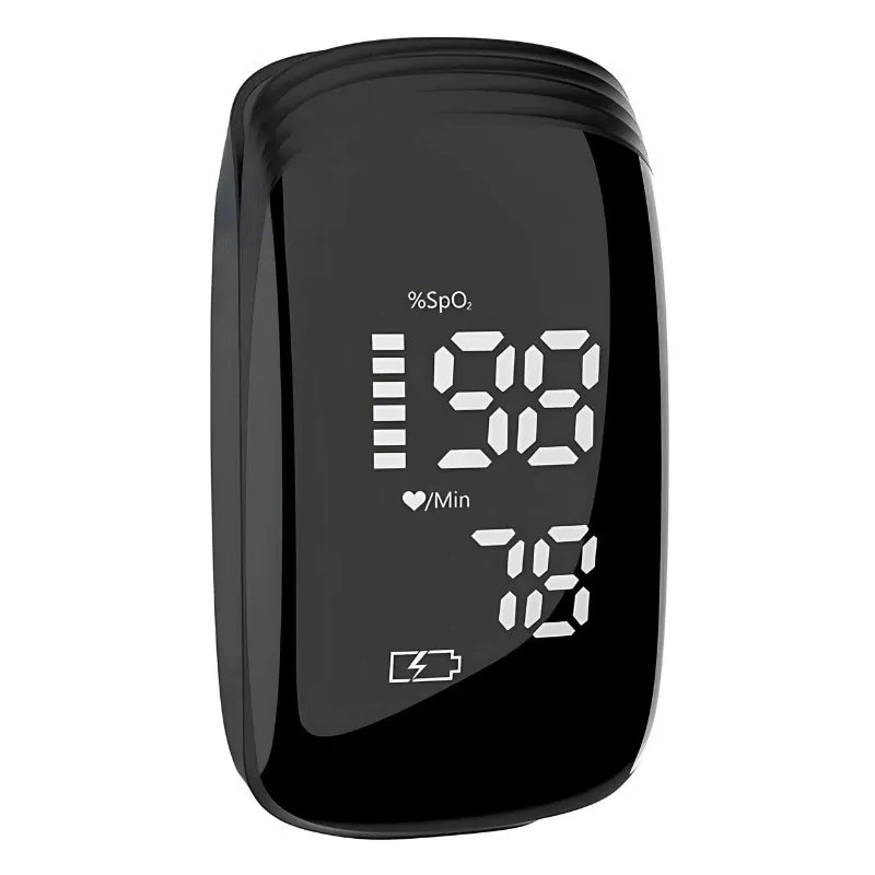 Oxímetro Digital de Dedo Recarregável – Monitor de Pulso e Oxigênio