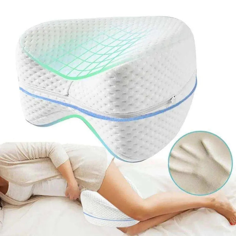 Travesseiro Ortopédico Ergonômico para Pernas e Joelhos – Alívio de Dores e Melhor Postura ao Dormir